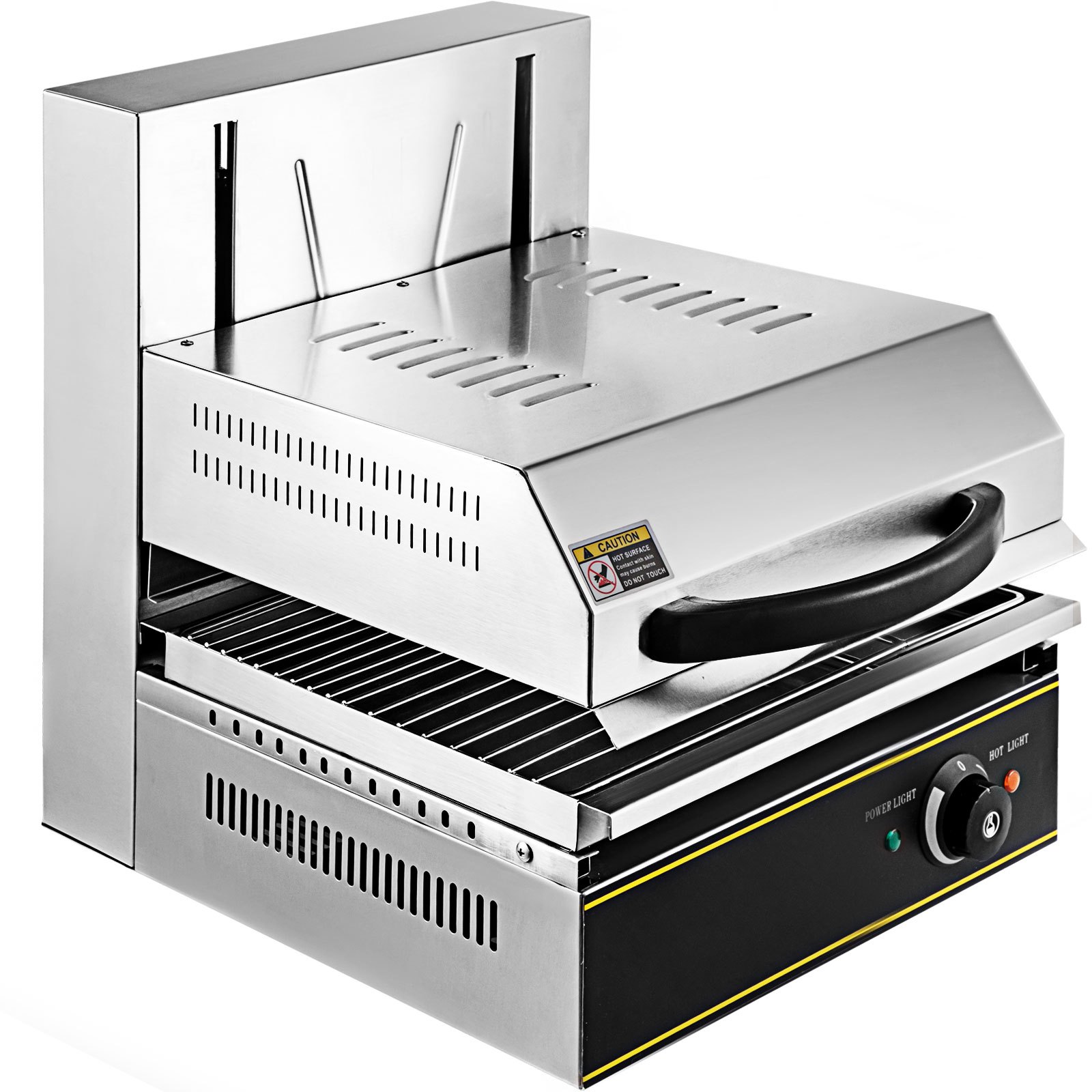 Electric Griddle Grill BBQ Salamander Hot Plate Cheese Melter w/Liftable Burner