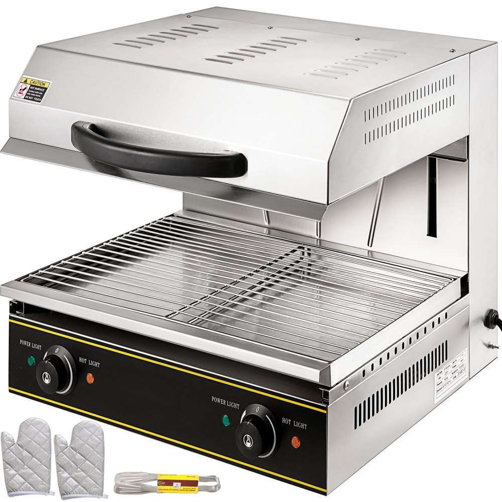 Salamander Broiler Oven Rise & Fall 60x48 Cm Grill Toaster With Liftable Burner