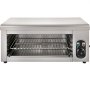VEVOR Salamander gril s nastavitelnou mřížkou, nástěnná trouba Salamander, elektrický gril Salamander 2000 W, elektrický tavič sýrů, nerezový raclette gril 50-300 ℃, infračervený gril pro domácí a komerční použití