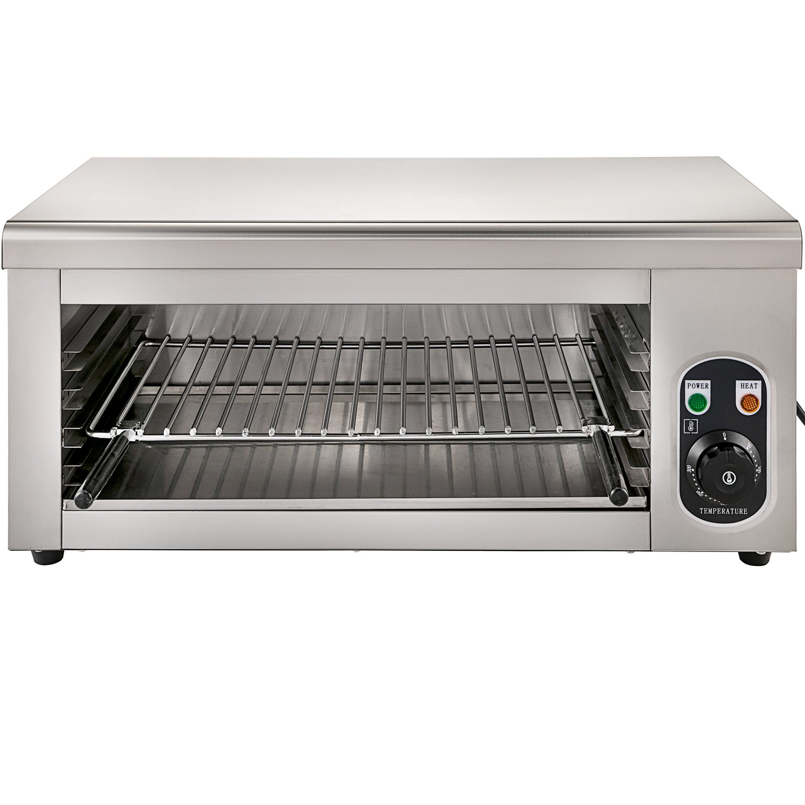 VEVOR Salamander Broiler Adjustable Grid Salamander Oven Wall Mounted Salamander Grill 2000W Electric Cheese Melter Stainless Steel Raclette Grill 50-300℃ Infrared Broiler for Home Commercial Use