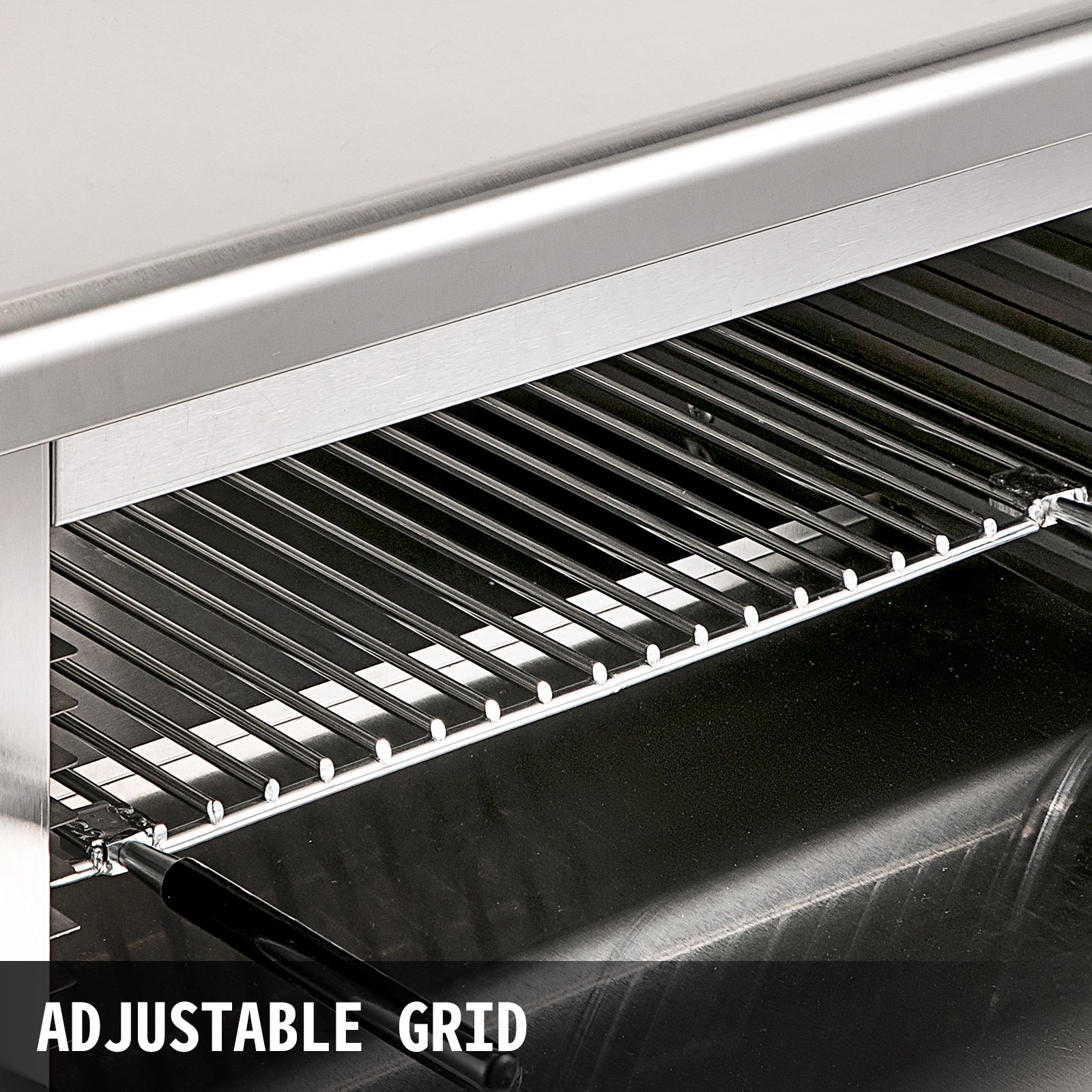 VEVOR Salamander Broiler Adjustable Grid Salamander Oven Wall Mounted Salamander Grill 2000W Electric Cheese Melter Stainless Steel Raclette Grill 50-300℃ Infrared Broiler for Home Commercial Use