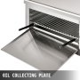 VEVOR Salamander Broiler 24Inch Electric Cheesemelter 2000W Adjustable Grid Salamander Oven Stainless Steel 50-300℃ For Home And Commercial Use