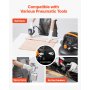 VEVOR 6 Gallon Air Compressor 1.7HP 2.3CFM @ 90PSI & 150PSI Max Working Pressure
