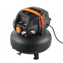 VEVOR 6 Gallon Air Compressor 1.7HP 2.3CFM @ 90PSI & 150PSI Max Working Pressure