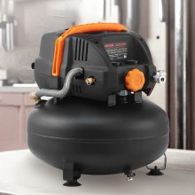 VEVOR 6 Gallon Air Compressor 1.7HP 2.3CFM @ 90PSI with 12-Piece Accessory Kit