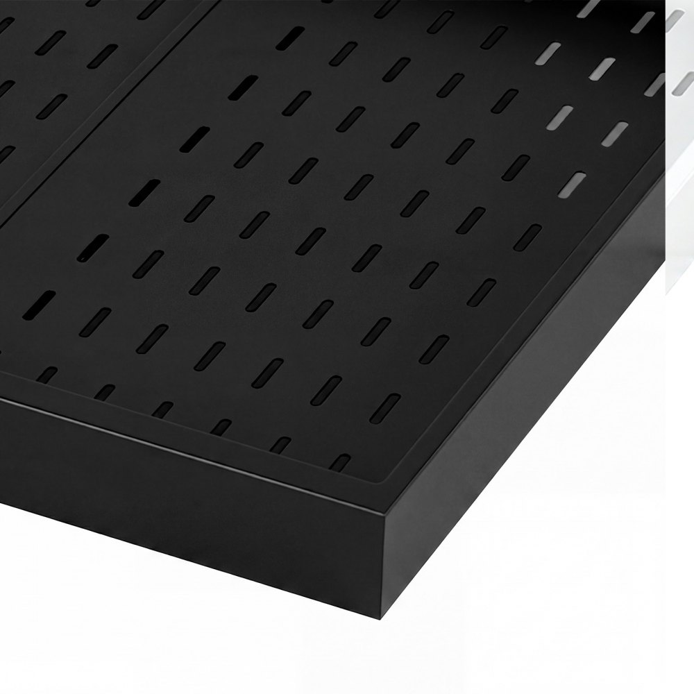 VEVOR Pull Out Cabinet Organizer, 2 Pack Expandable Width (12.2"-18.9"), 20.47" Deep Pull Out Drawers for Cabinets, Sliding Drawer for Kitchen Pantry Cabinet Organizer with Nano Adhesive Strips, Black