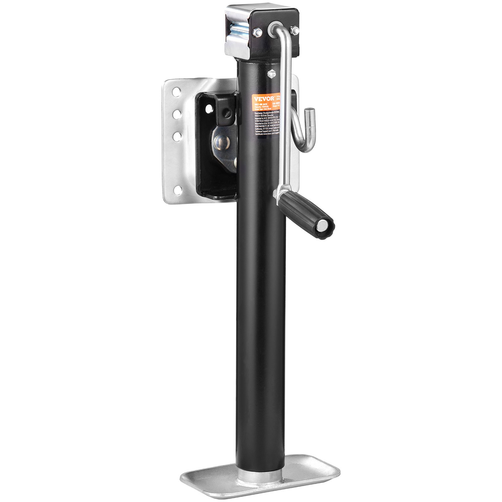 VEVOR Trailer Jack, Trailer Tongue Jack Fix Mount Bolt-on 2500 lb Weight Capacity, Trailer Jack Stand with Handle for lifting RV Trailer, Horse Trailer, Utility Trailer, Yacht Trailer