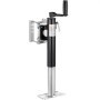 Gato para remolque VEVOR, capacidad de carga dinámica de 2000 lbs, gato giratorio atornillable de alta resistencia, soporte de gato para remolque de 10" con asa para remolques de RV, remolques para caballos, remolques utilitarios y remolques para yates.