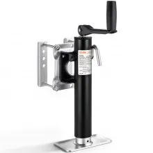 VEVOR Trailer Jack, 2000 lbs Dynamic Load Capacity, Heavy Duty Swivel Bolt-on Trailer Jack, 10" Lift Trailer Jack Stand with Handle for RV Trailer, Horse Trailer, Utility Trailer, and Yacht Trailer