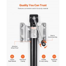 VEVOR Trailer Jack Bolt-on Trailer Tongue Jack 2267 kg Dynamic Load 365 mm Lift