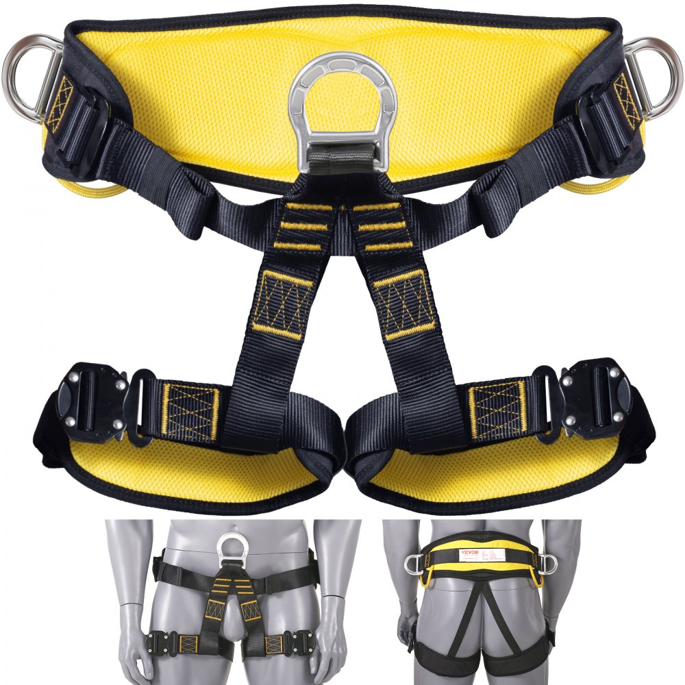 VEVOR Half Body Safety Harness, Tree Climbing Harness with Added