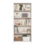 VEVOR 5 Tiers Wide Bookshelf, 68 in Wooden Open Bookcase with Display Storage Organizer Shelf, Freestanding Tall Display Floor Bookcase Bookshelf for Library, Bedroom, Living Room, Office, White