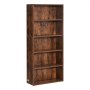 VEVOR 5 Tiers Narrow Bookshelf, 53 in Wooden Open Bookcase with Height-Adjustable Shelf, Freestanding Tall Display Storage Floor Bookcase Bookshelf for Library, Bedroom, Living Room, Office, Brown