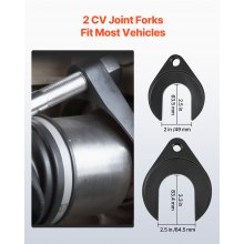Inner CV Axle Puller Slide Hammer Removal Tool 2in 2.5in CV Joint Adapter