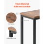 VEVOR Narrow Console Table, 2 Pack Behind Couch Shelf with Power Outlets, 1-Tier Long Entryway Shelf, Narrow Sofa Table with Metal Frame and Charge Station, for Entryway, Hallway, Living Room