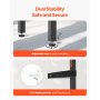 VEVOR Narrow Console Table, 2 Pack Behind Couch Shelf with Power Outlets, 1-Tier Long Entryway Shelf, Narrow Sofa Table with Metal Frame and Charge Station, for Entryway, Hallway, Living Room