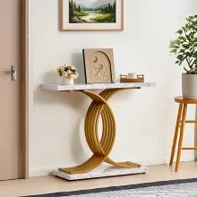 VEVOR Narrow Console Sofa Table Couch Table 39.4 in for Entryway & Living Room