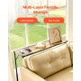 VEVOR Narrow Console Table, 41.7" Behind Couch Shelf with Power Outlets, 2-Tier Long Entryway Shelf, Sofa Table with Metal Frame and Charge Station, for Entryway, Hallway, Living Room