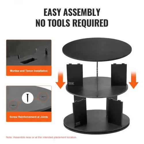 VEVOR Tiers Rotating Shoe Rack Tower, 360°Spinning Shoe Display