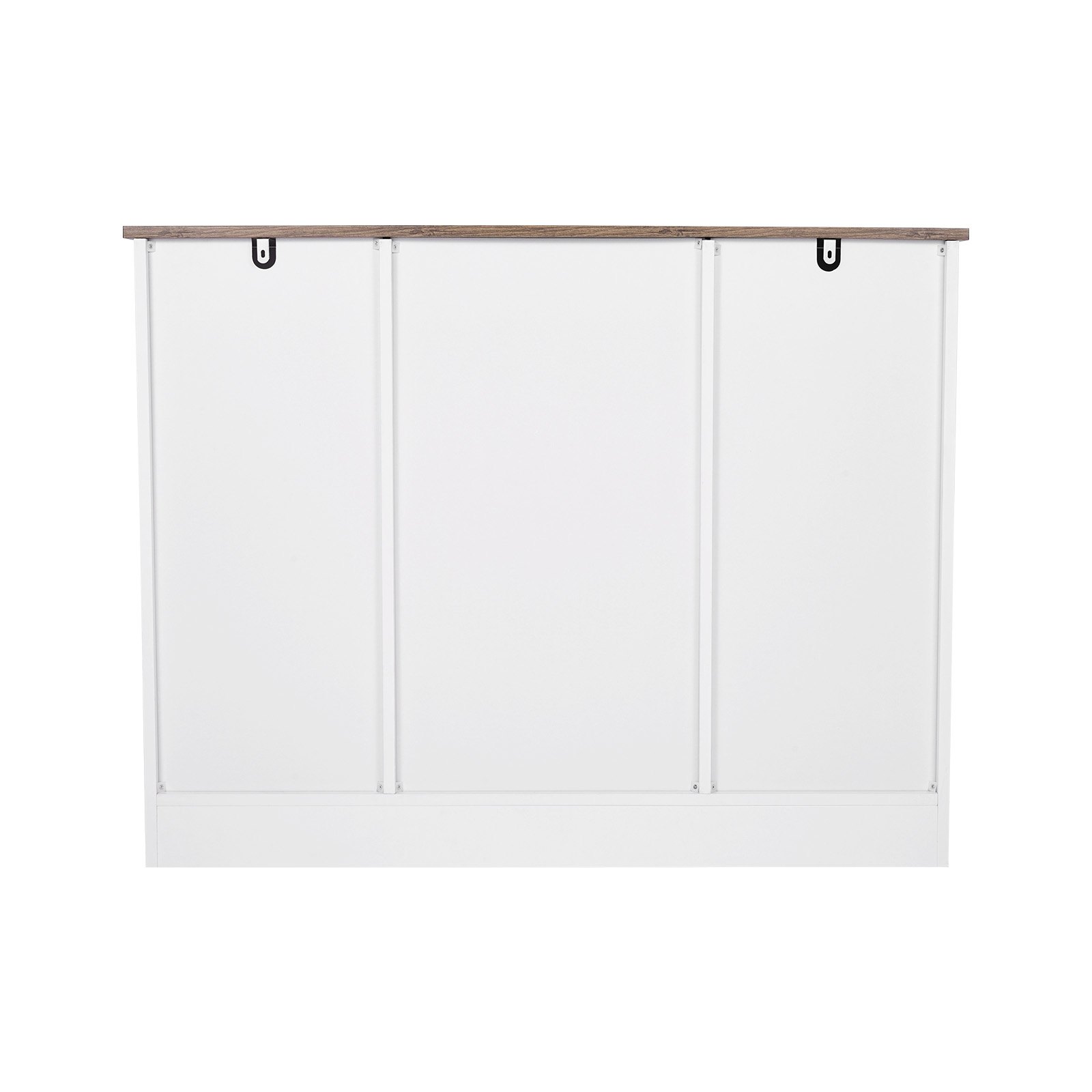 VEVOR Coffee Bar Cabinet, 106 x 40 x 81.5 cm Farmhouse Coffee Bar Cabinet with 3-Tier Storage, Coffee Bar Table with Barn Doors, Farmhouse Sideboard Buffet Cabinet for Living Room, Entryway