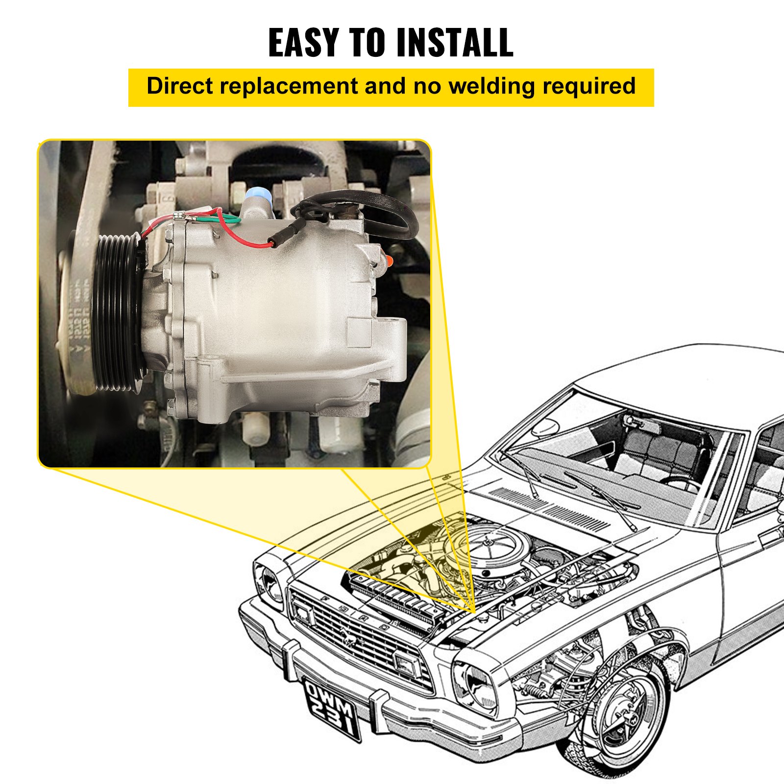 New Premium Quality AC Compressor Clutch For Honda Civic