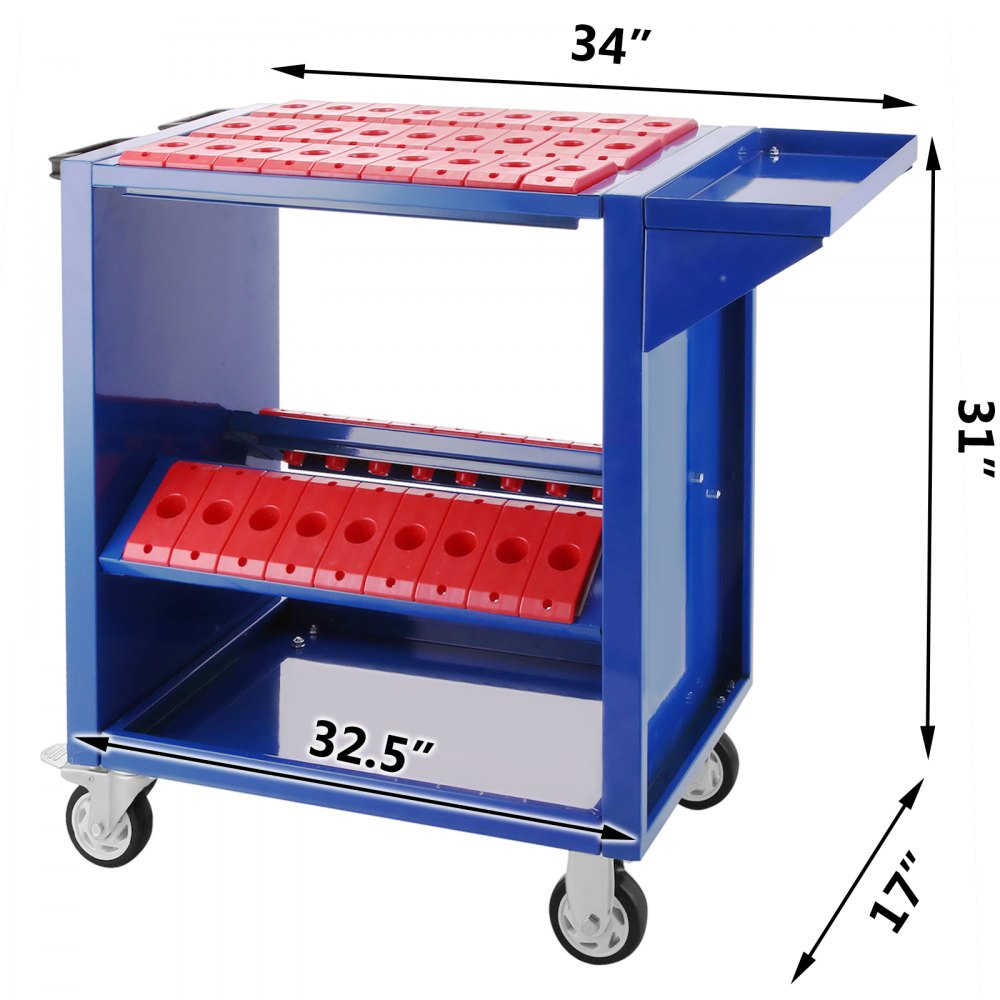 Bt30 Cnc Tool Trolley Cart Holders Toolscoot Workstation 4 Wheels Heavy Duty