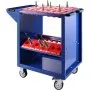 VEVOR Tool Cart 40 Taper Tool Holder CNC Tool Cart 35 Capacity CAT40 BT40 Service Carts with Wheels Heavy Duty (BT40 35 Capacity)