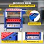 VEVOR tool cart with 2 storage trays, double pvc handles, side and bottom trays.