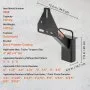 VEVOR Spare Tire Carrier, Trailer Spare Tire Mount, 160 lbs Capacity, Utility Trailer Accessories Fits Most 4 & 5 & 6 & 8 Lugs Wheels on 4", 4.25", 4.5", 4.75", 5", 5.5", 6", 6.5" Bolt Patterns