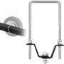VEVOR Spare Tire Carrier, U-Bolt Zinc Plated Spare Tire Mount Bracket Side Mount with Lock, 72.6 kg Capacity, 4 & 5 Lugs Wheels on 10.2 cm, 11.4 cm, 12.7 cm Bolt Patterns, for Trailer Tongue, Marine Trailer