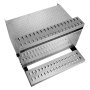 VEVOR Semi-Truck Step Tool Box, 790 x 770 x 485 mm Heavy Duty Aluminum Diamond Plate Toolbox, Waterproof Cab Entry Step Storage Box with Shock-Absorbing Latch for Flatbed, Crane, and Semi Trucks