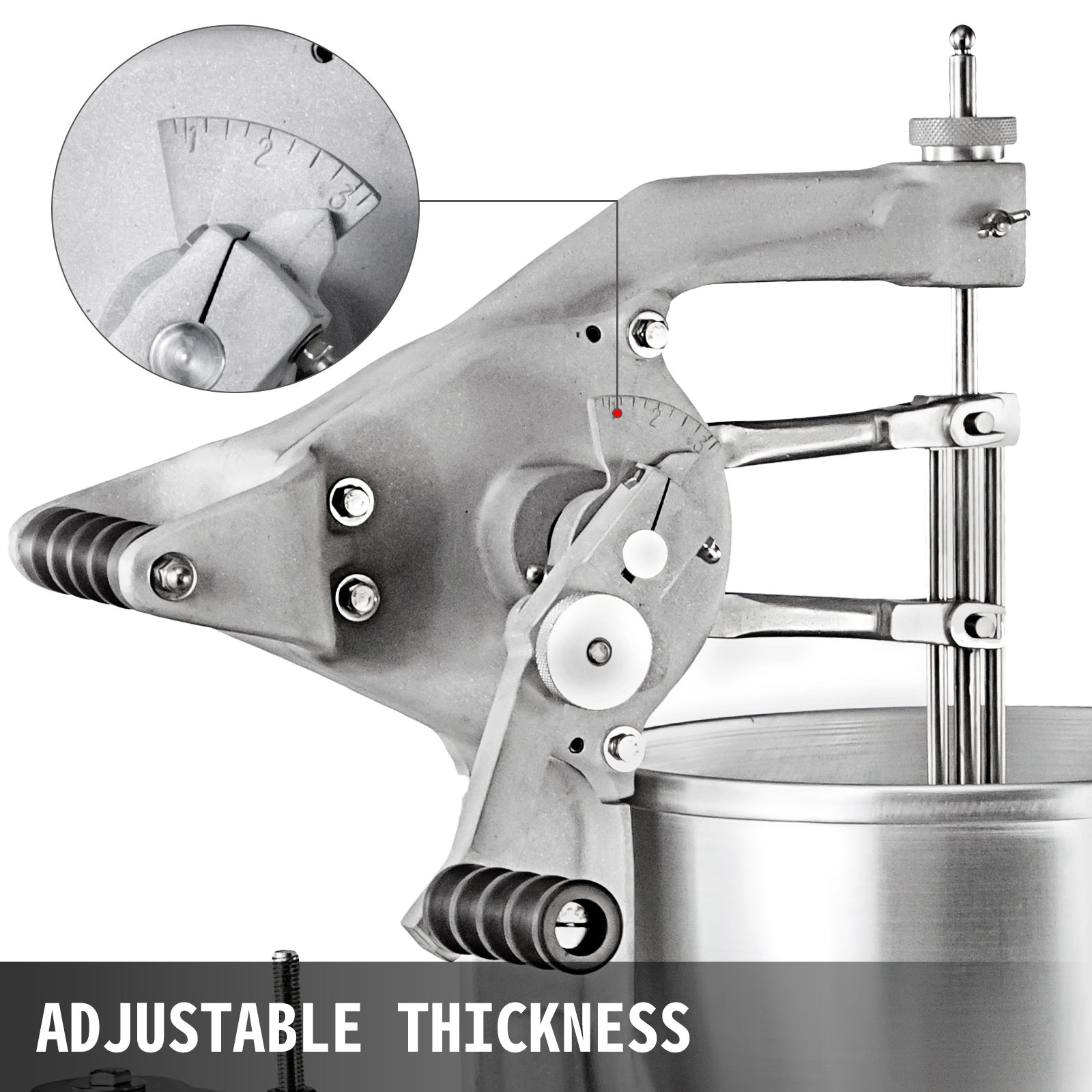 VEVOR Donut Fryer Manual Commercial Mini Donut Maker 9L Capacity Hopper Donut Fryer Commercial 3 Donut Moulds Donut Machine Maker Adjustable Thickness Commercial Donut Maker, 3000W, Stainless Steel