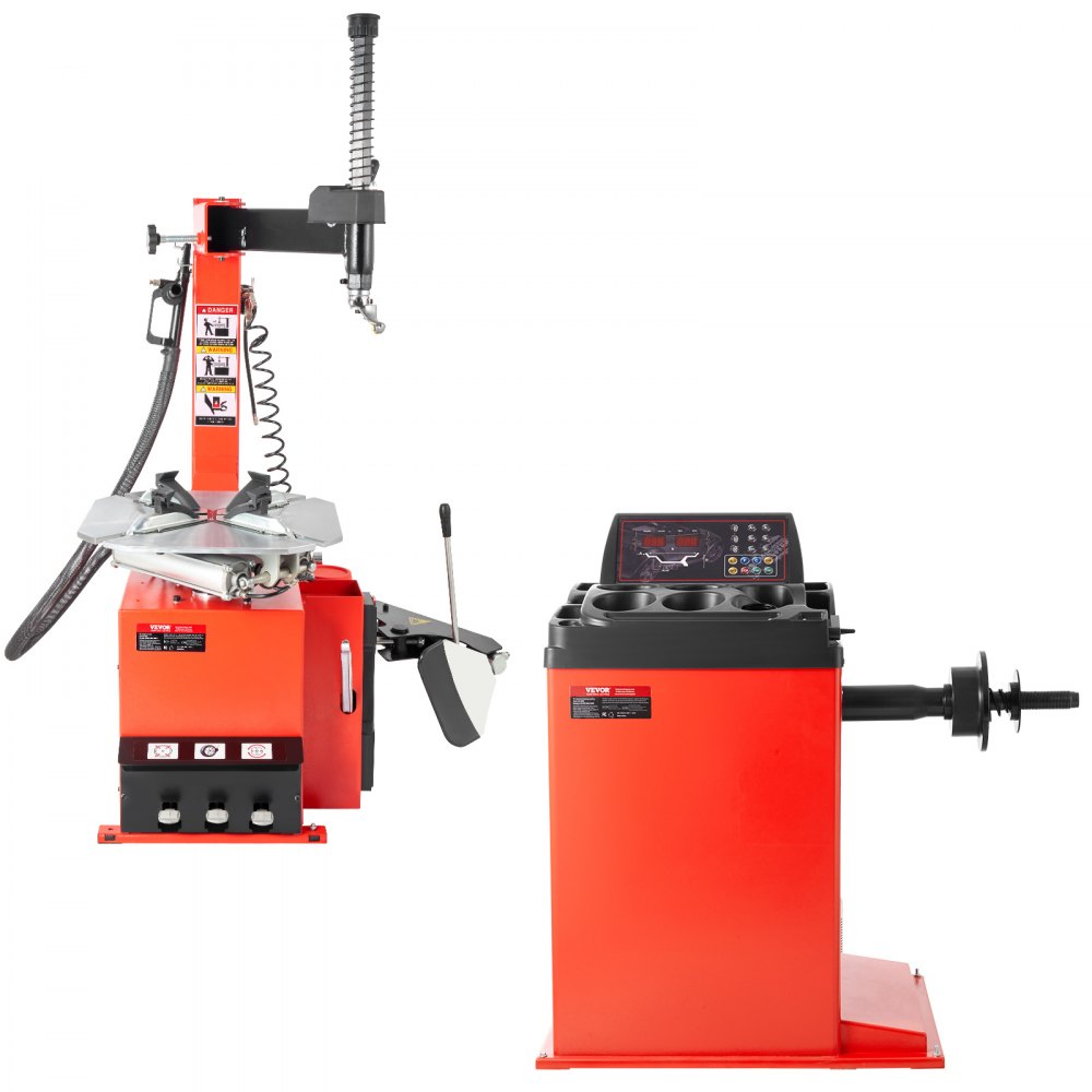 VEVOR Electric Tire Changer, 18" Spindle, Durable Tire Changer Tire Balancer with 1.5 HP Motor, Accurate Tire Changer Tire Balancer with Auto Calibration Mode, FIt for Sedans/SUVs/Pickup Trucks