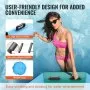 VEVOR Inflatable Water Bouncer, 10ft Recreational Water Trampoline, Portable Bounce Swim Platform with 3-Step Ladder & Electric Air Pump, Kids Adults Floating Rebounder for Pool, Lake, Water Sports