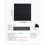 VEVOR Slat Wall Paneling, 4 x 4 ft, PVC Garage Slatwall with Modular Design, Black Slat Wall Easy-to-Install Adjustable Slatwall Panel with Coupling Structure & DIY Cutting, Fits for Storage & Display
