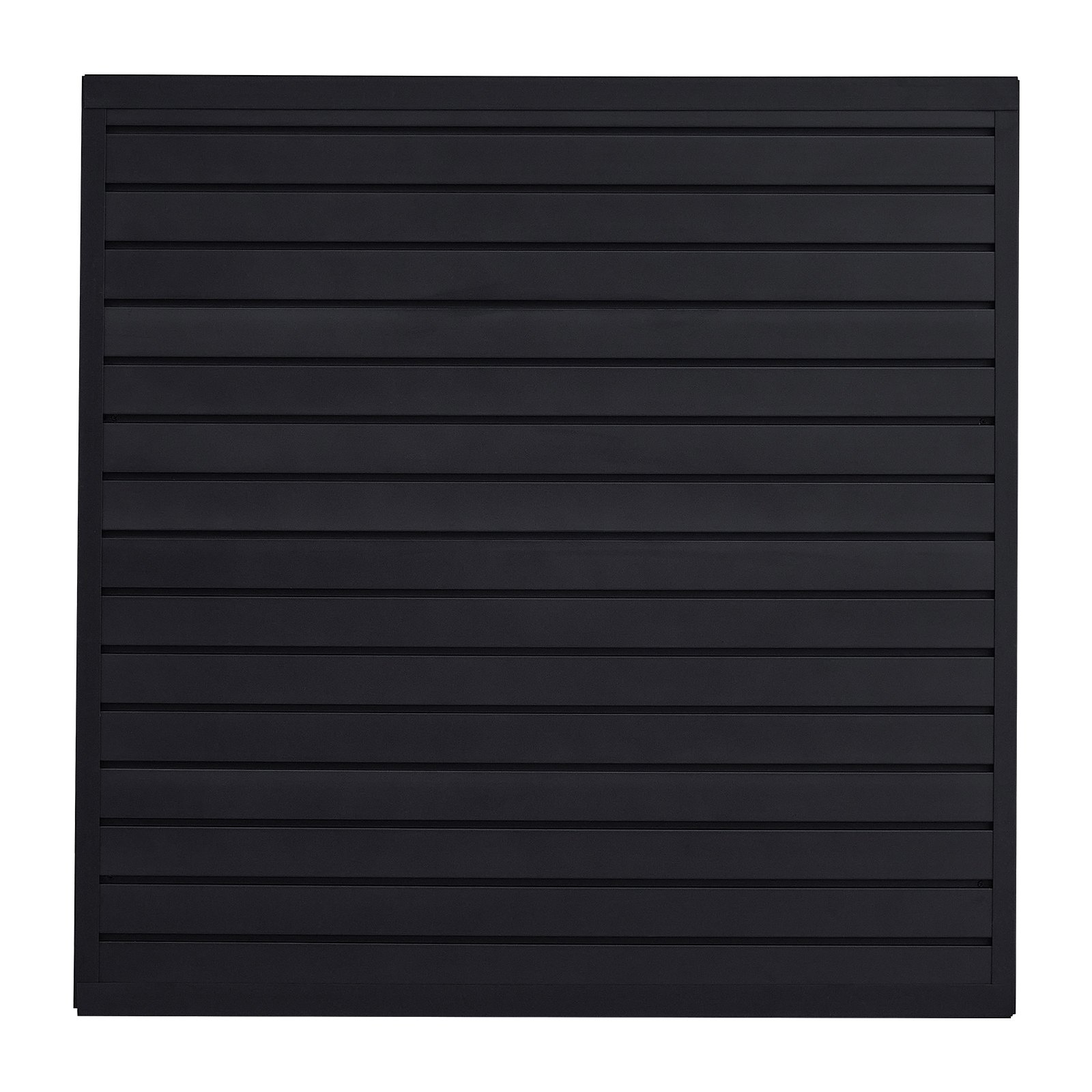 VEVOR Slat Wall Paneling, 4 x 4 ft, PVC Garage Slatwall with Modular Design, Black Slat Wall Easy-to-Install Adjustable Slatwall Panel with Coupling Structure & DIY Cutting, Fits for Storage & Display