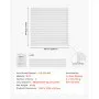 VEVOR Slat Wall Paneling, 4 x 4 ft, PVC Garage Slatwall with Modular Design, White Slat Wall Easy-to-Install Adjustable Slatwall Panel with Coupling Structure & DIY Cutting, Fits for Storage & Display