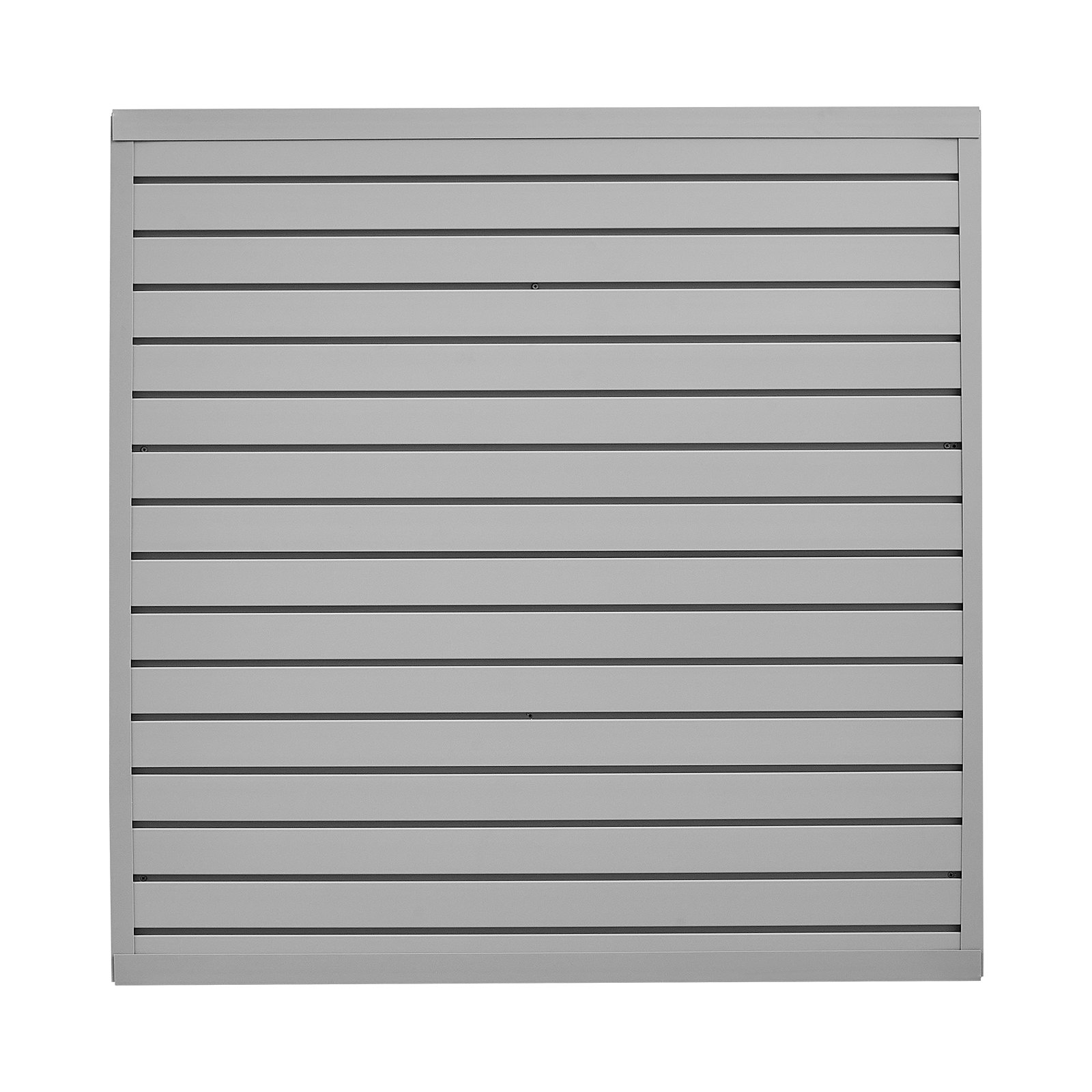 VEVOR Slat Wall Paneling, 4 x 4 ft, PVC Garage Slatwall with Modular Design, Grey Slat Wall Easy-to-Install Adjustable Slatwall Panel with Coupling Structure & DIY Cutting, Fits for Storage & Display
