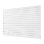 VEVOR Slat Wall Paneling, 8 x 4 ft, PVC Garage Slatwall with Accessories, White Slat Wall Easy-to-Install Adjustable Slatwall Panel with Coupling Structure & DIY Cutting, Fits for Storage & Display