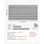 VEVOR Slat Wall Paneling, 2 x 4 ft, PVC Garage Slatwall with Modular Design, Grey Slat Wall Easy-to-Install Adjustable Slatwall Panel with Coupling Structure & DIY Cutting, Fits for Storage & Display