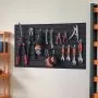 VEVOR Slat Wall Paneling, 2 x 4 ft, PVC Garage Slatwall with Modular Design, Black Slat Wall Easy-to-Install Adjustable Slatwall Panel with Coupling Structure & DIY Cutting, Fits for Storage & Display