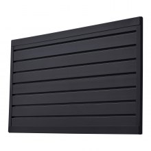 2 x 4 ft Slat Wall Paneling PVC Black Garage Slatwall with Modular Design