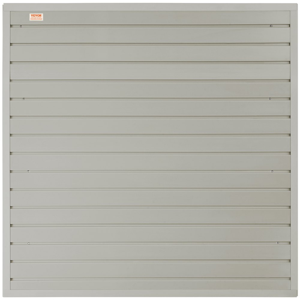 VEVOR Slatwall Panels, 4 ft x 1 ft Gray Garage Wall Panels 12"H x 48"L (Set of 4 Panels), Heavy Duty Garage Wall Organizer Panels Display for Retail Store, Garage Wall, and Craft Storage Organization