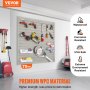 VEVOR Slatwall Panels, 4 ft x 1 ft Gray Garage Wall Panels 12"H x 48"L (Set of 4 Panels), Heavy Duty Garage Wall Organizer Panels Display for Retail Store, Garage Wall, and Craft Storage Organization