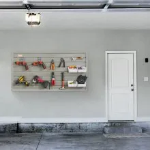 VEVOR Slatwall Panels, 121.9 x 30.48 cm Gray Garage Wall Panels (Set of 2 Panels), Heavy Duty Garage Wall Organizer Panels Display Perfect for Retail Store, Garage Wall, and Craft Storage Organization