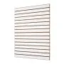 VEVOR Slat Wall Paneling, 4 x 4 ft, MDF Garage Slatwall with Modular Design, White Slat Wall Easy-to-Install Adjustable Slatwall Panel with Coupling Structure & DIY Cutting, Fits for Storage & Display