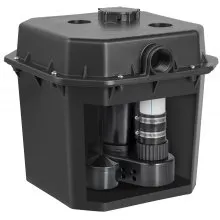 VEVOR Utility Sink Pump, 1/3 HP, 120-Volt, 2900 GPH Flow, 25 ft Head, Under-Sink Sump Pump System with 6 Gallon Basin, Automatic Utility/Laundry Sink Pump, Drain Pump with 1-1/2" NPT Outlet, Black