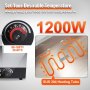 VEVOR Commercial Electric Food Warmer Bordplade Buffet 24Qt 1200W Bain Marie