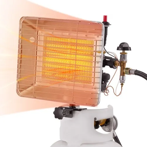 13,000 BTU Propane Tank Top Heater With Heat-Powered Fan - Outdoor Patio Heater For Camping & Garages