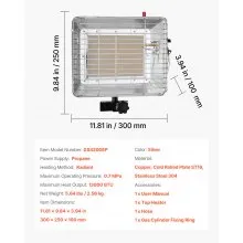 Propane Tank Top Heater 13000 BTU Rapid Heating Infrared Single Burner